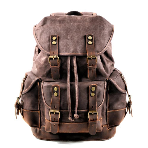 Vintage Style Canvas Large Backpack