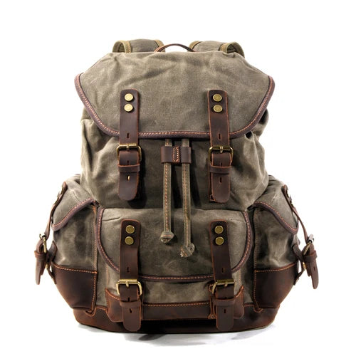 Vintage Style Canvas Large Backpack