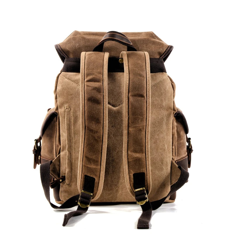 Vintage Style Canvas Large Backpack