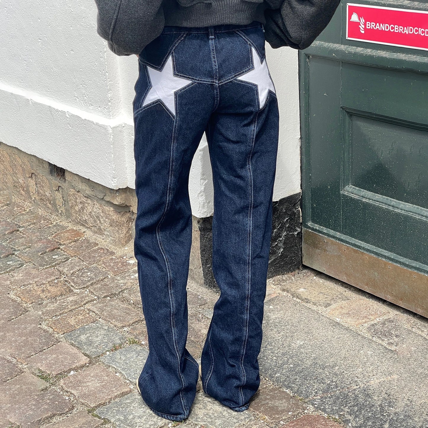 Y2K Vintage Star Pattern Straight Jeans
