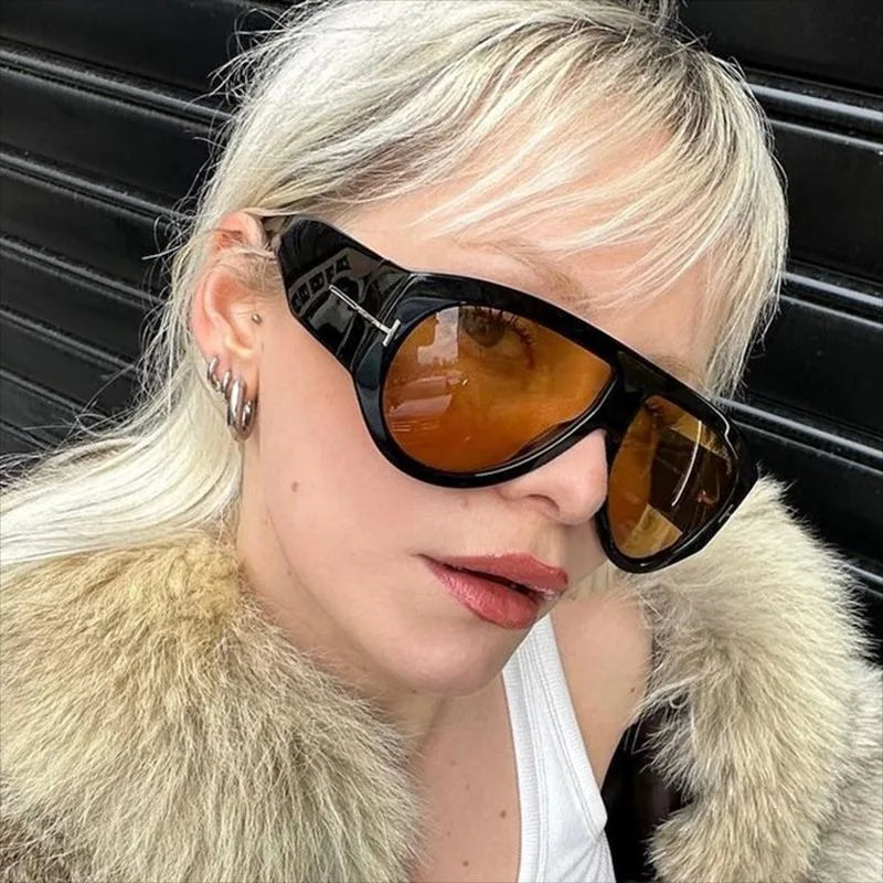 Vintage Oval Designer Style Sunglasses