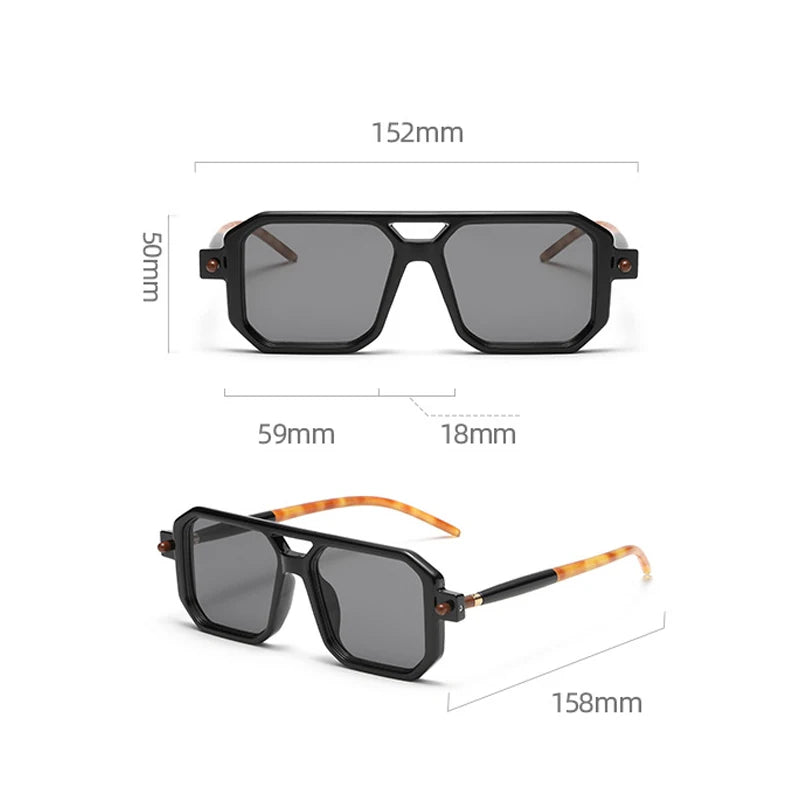 Vintage Square Sunglasses
