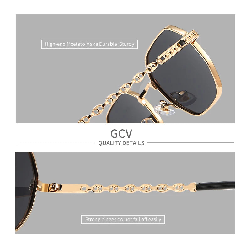 Classic Retro Metal Frame Polaroid Sunglasses