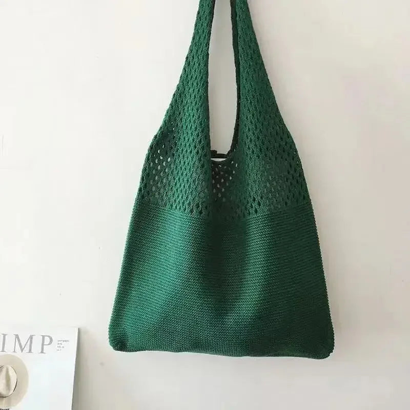 Designer Style Knitted Tote Bag