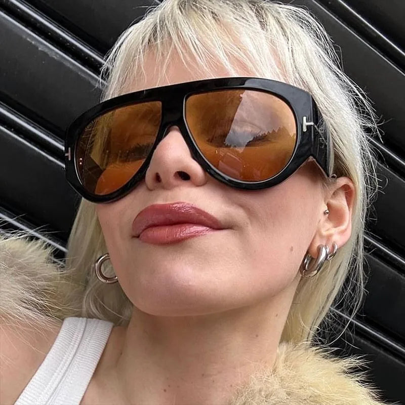 Vintage Oval Designer Style Sunglasses
