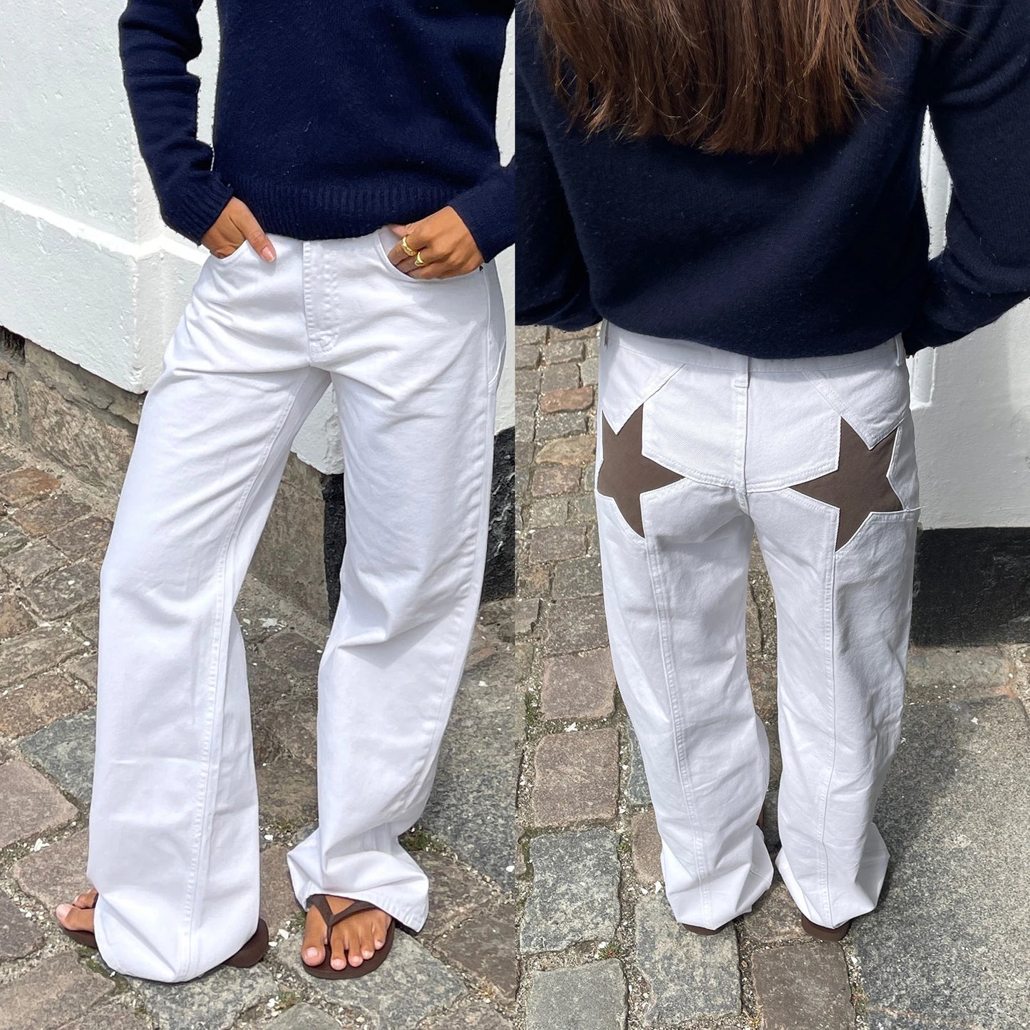 Y2K Vintage Star Pattern Straight Jeans