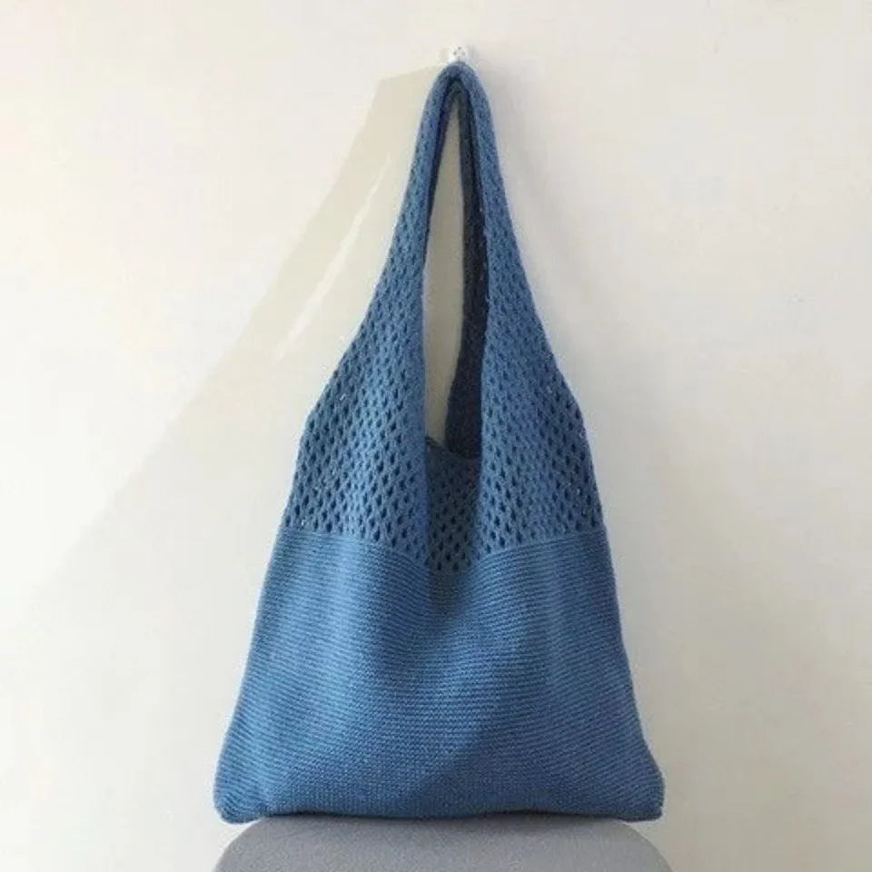 Designer Style Knitted Tote Bag