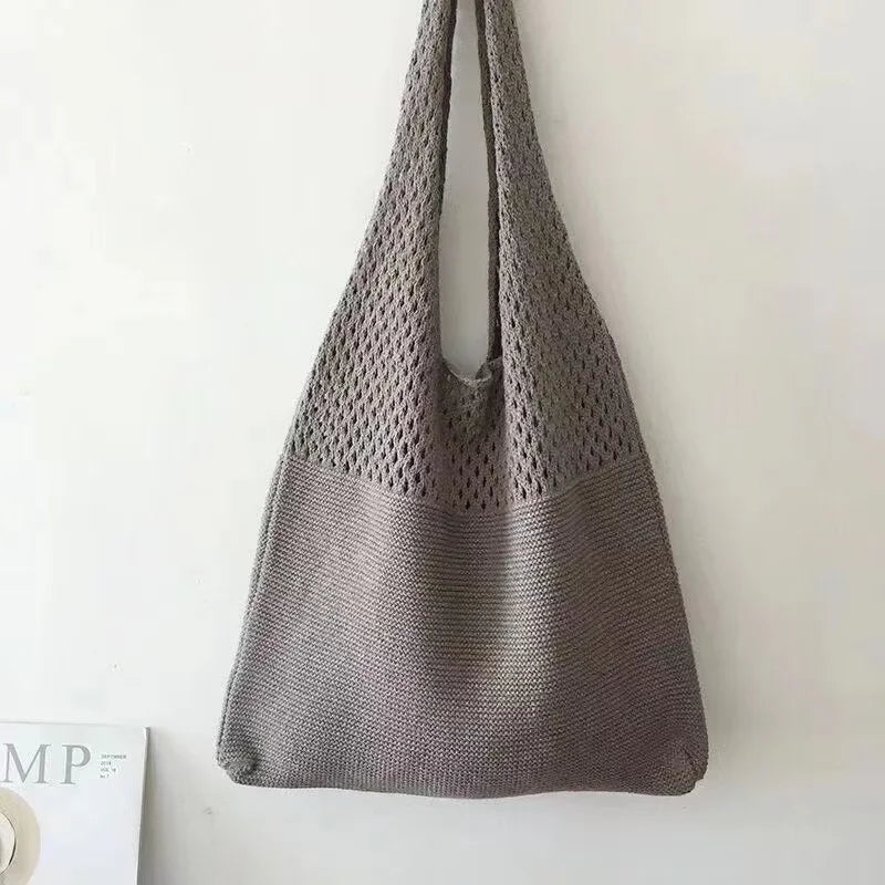 Designer Style Knitted Tote Bag