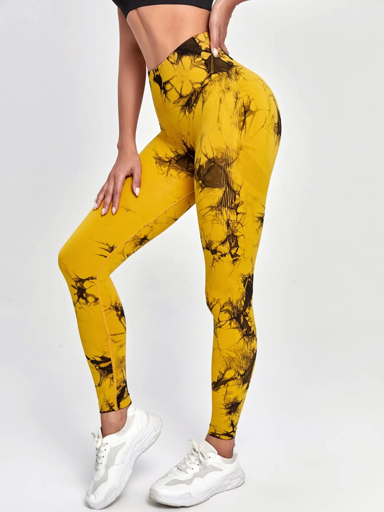 Tie-Dye Seamless High-Waisted Push Up Leggings