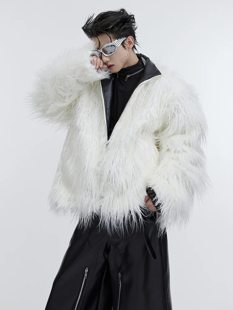 White Soft Faux Fur Coat Jacket