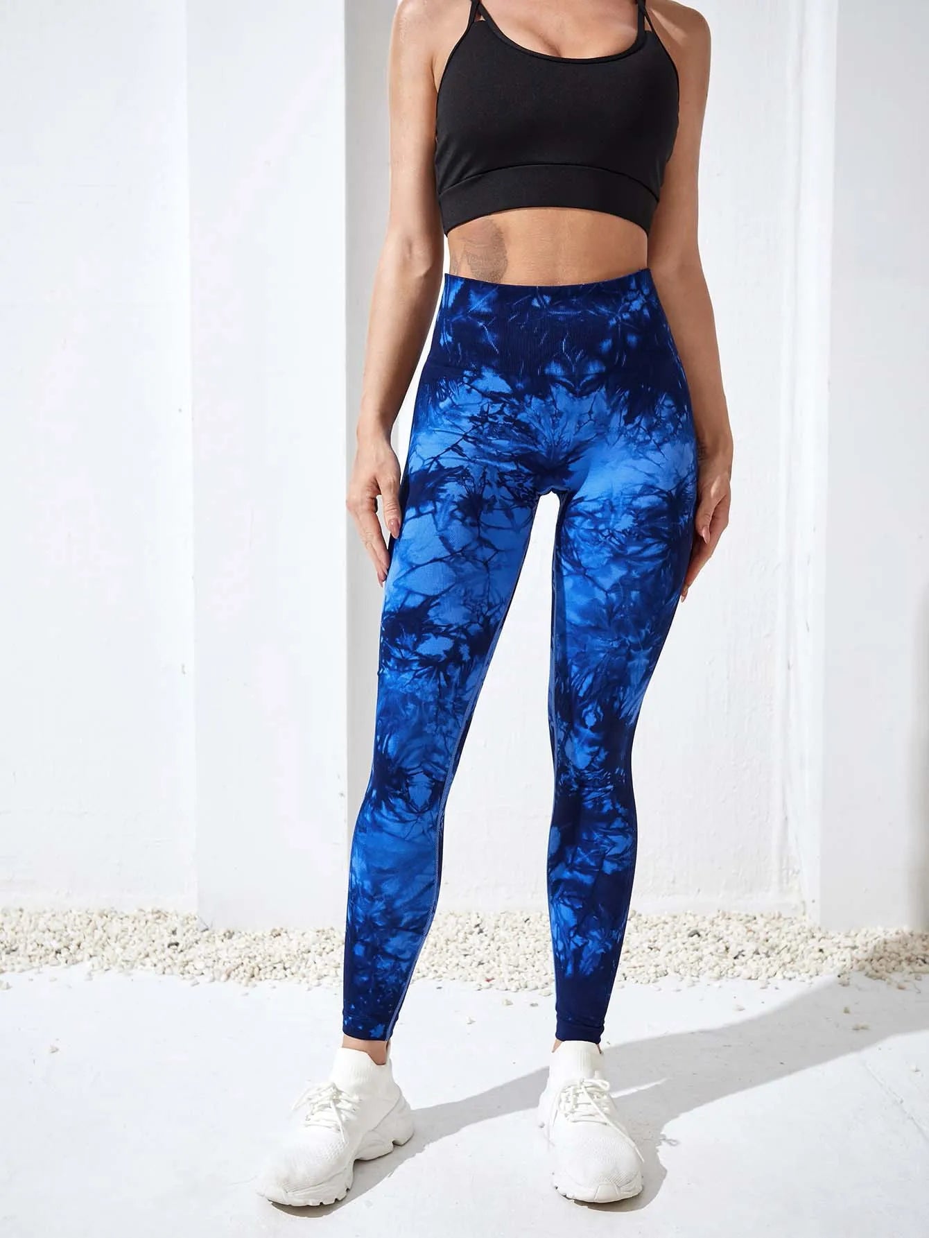 Tie-Dye Seamless High-Waisted Push Up Leggings