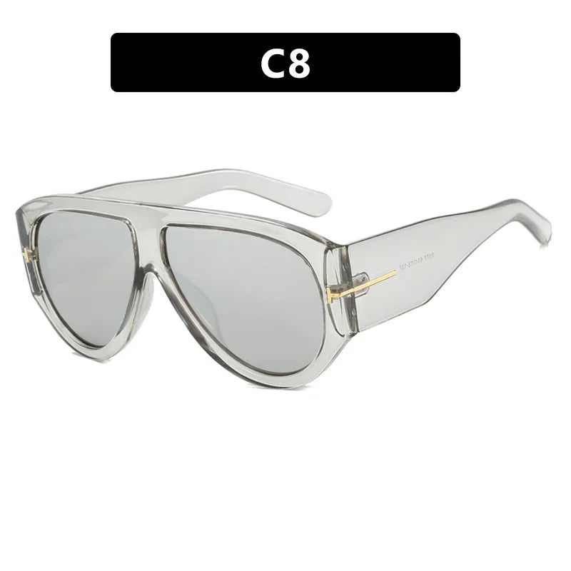 Vintage Oval Designer Style Sunglasses