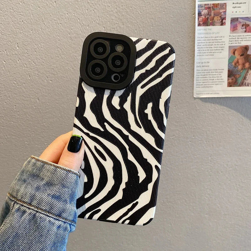 Zebra Stripe Print iPhone Case