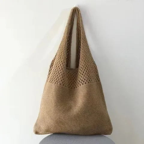 Designer Style Knitted Tote Bag
