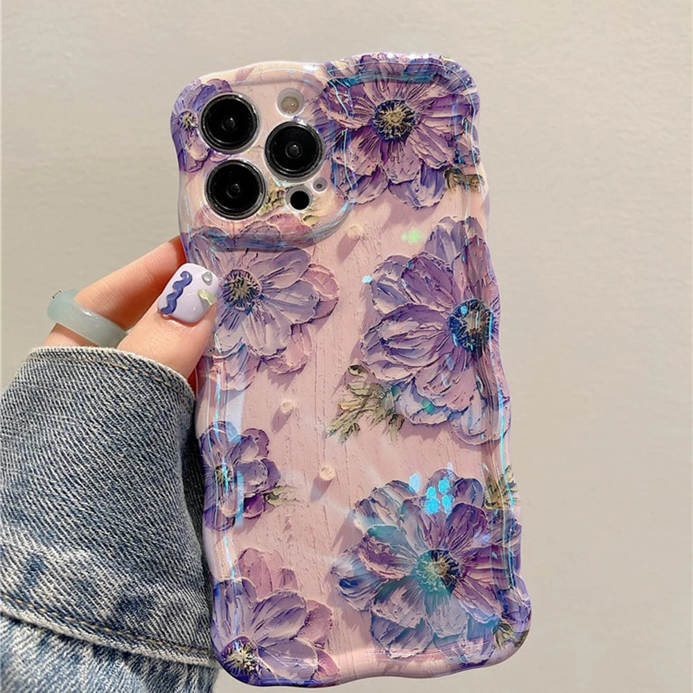 Retro Oil Painting Print iPhone Case