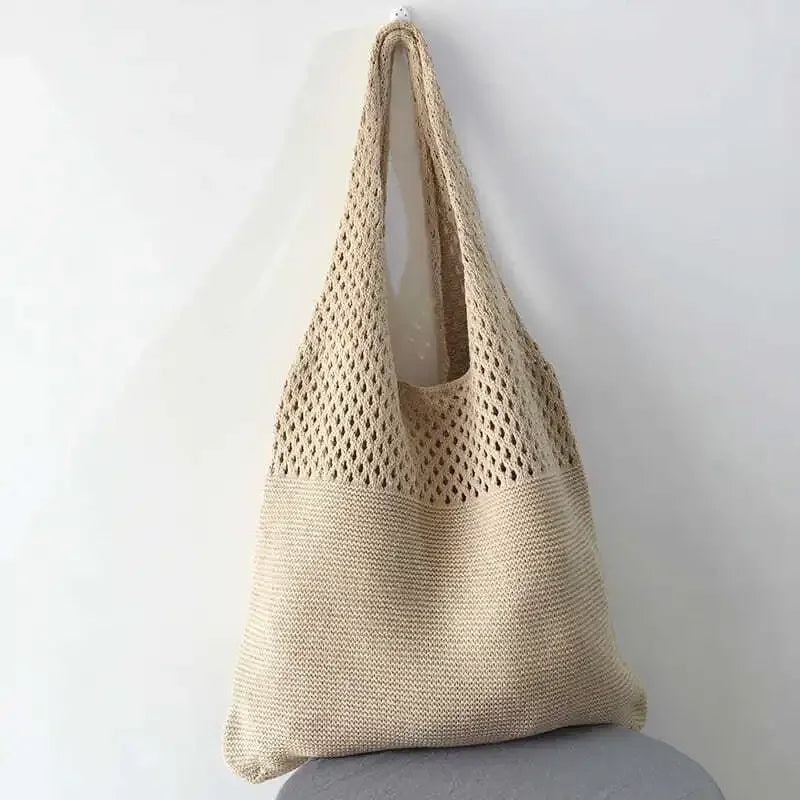 Designer Style Knitted Tote Bag