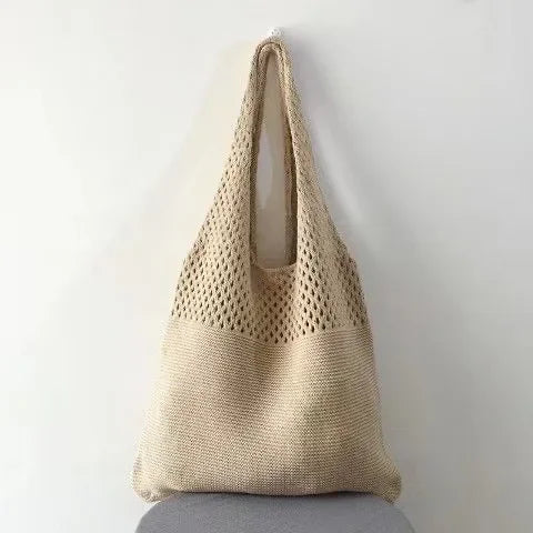 Designer Style Knitted Tote Bag