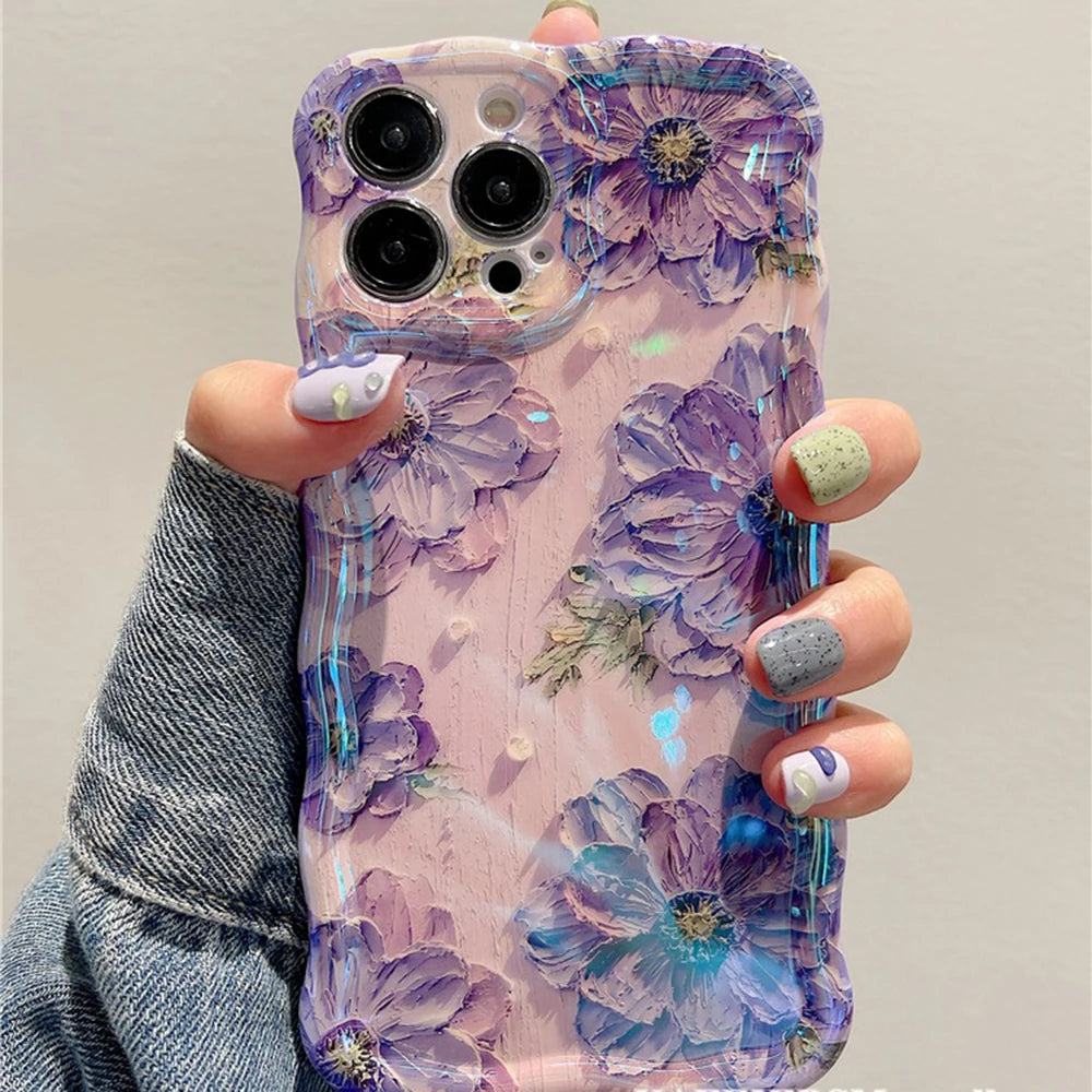 Retro Oil Painting Print iPhone Case
