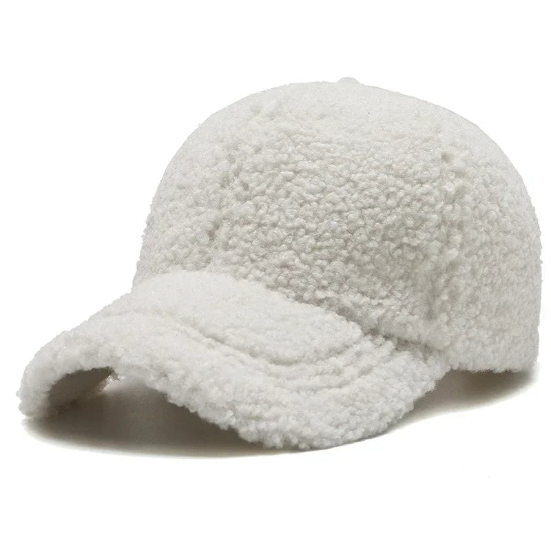 Plush Wool Baseball Cap