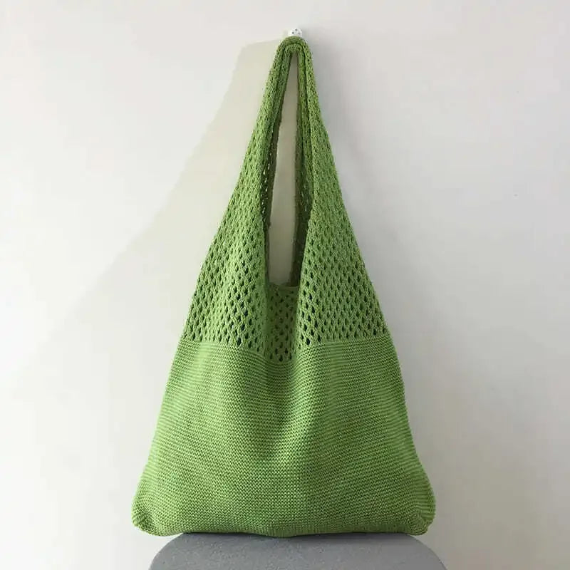 Designer Style Knitted Tote Bag