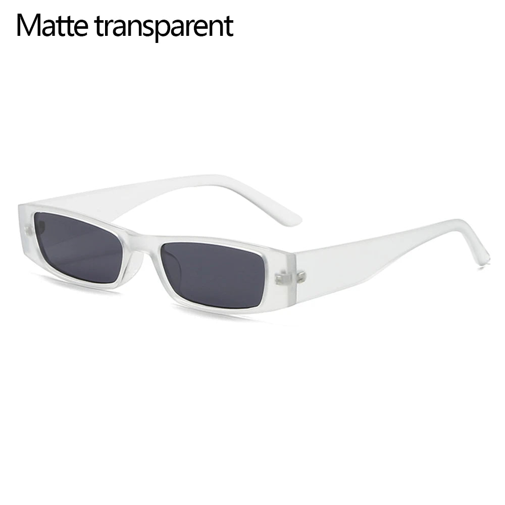 Vintage Rectangle Narrow Sunglasses