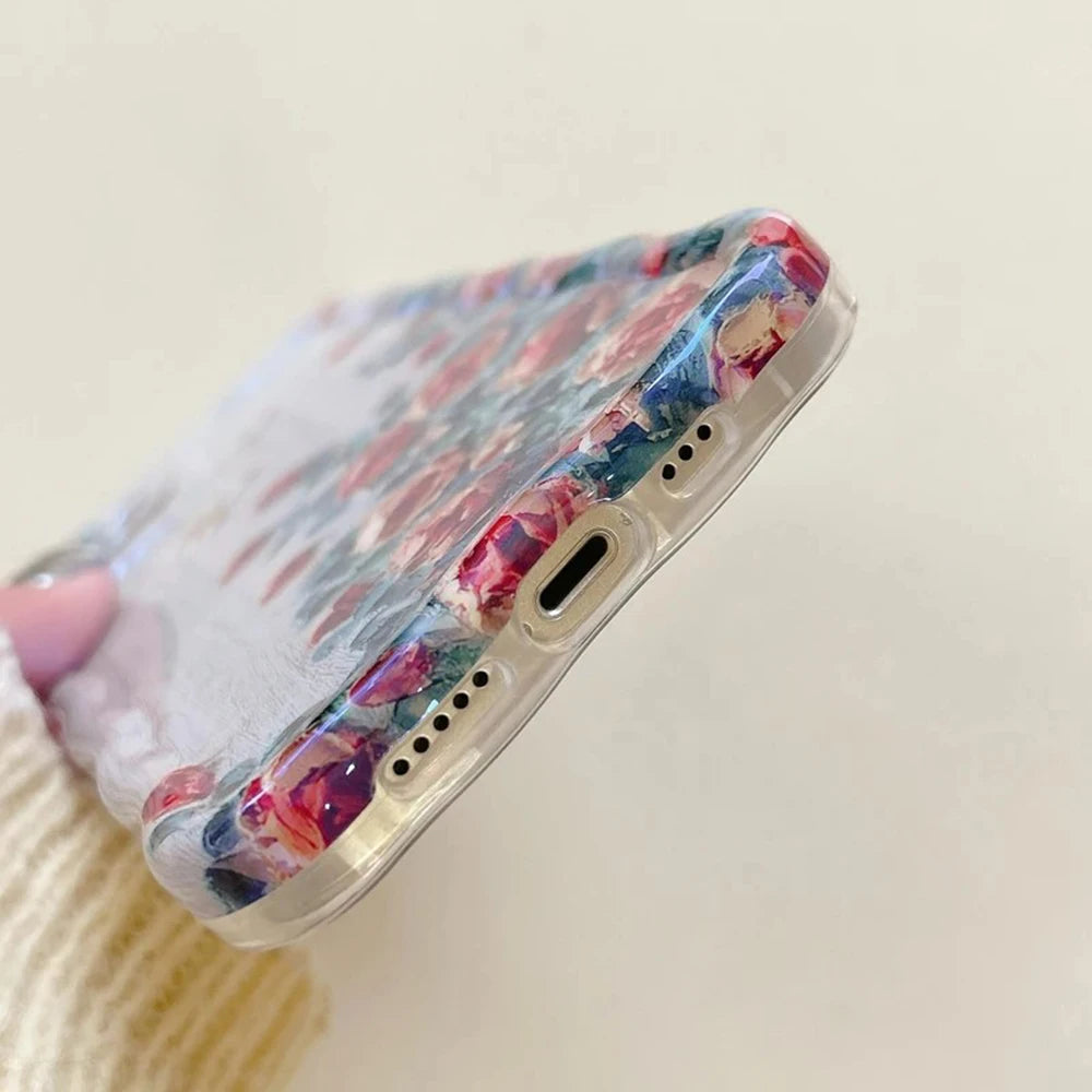 Retro Oil Painting Print iPhone Case