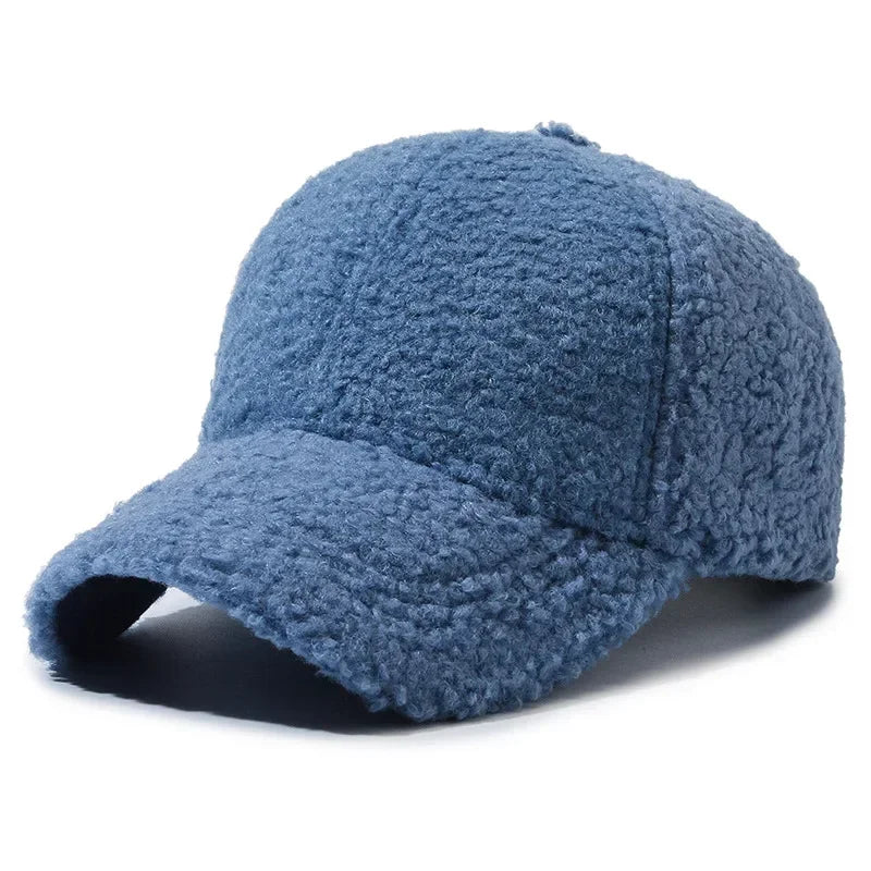 Plush Wool Baseball Cap