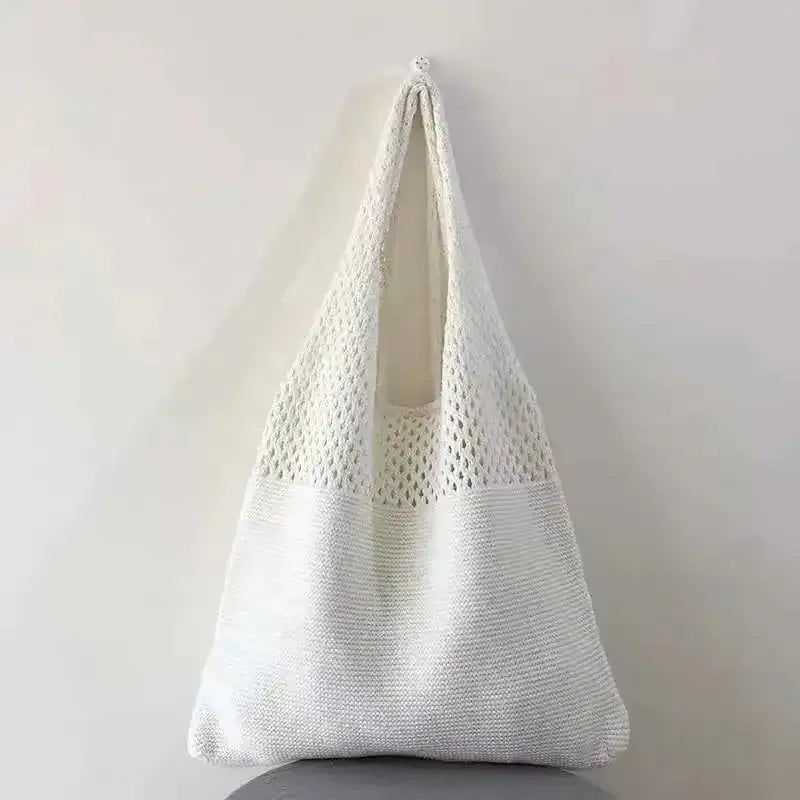 Designer Style Knitted Tote Bag