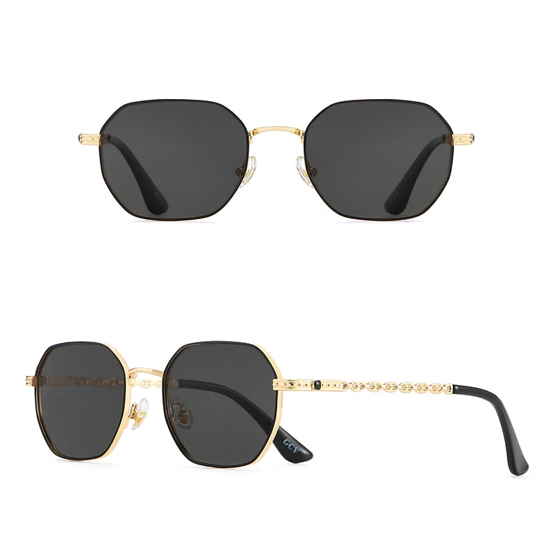 Classic Retro Metal Frame Polaroid Sunglasses