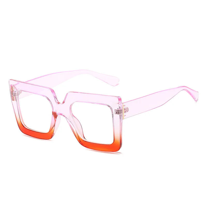 Vintage Oversized Square Glasses