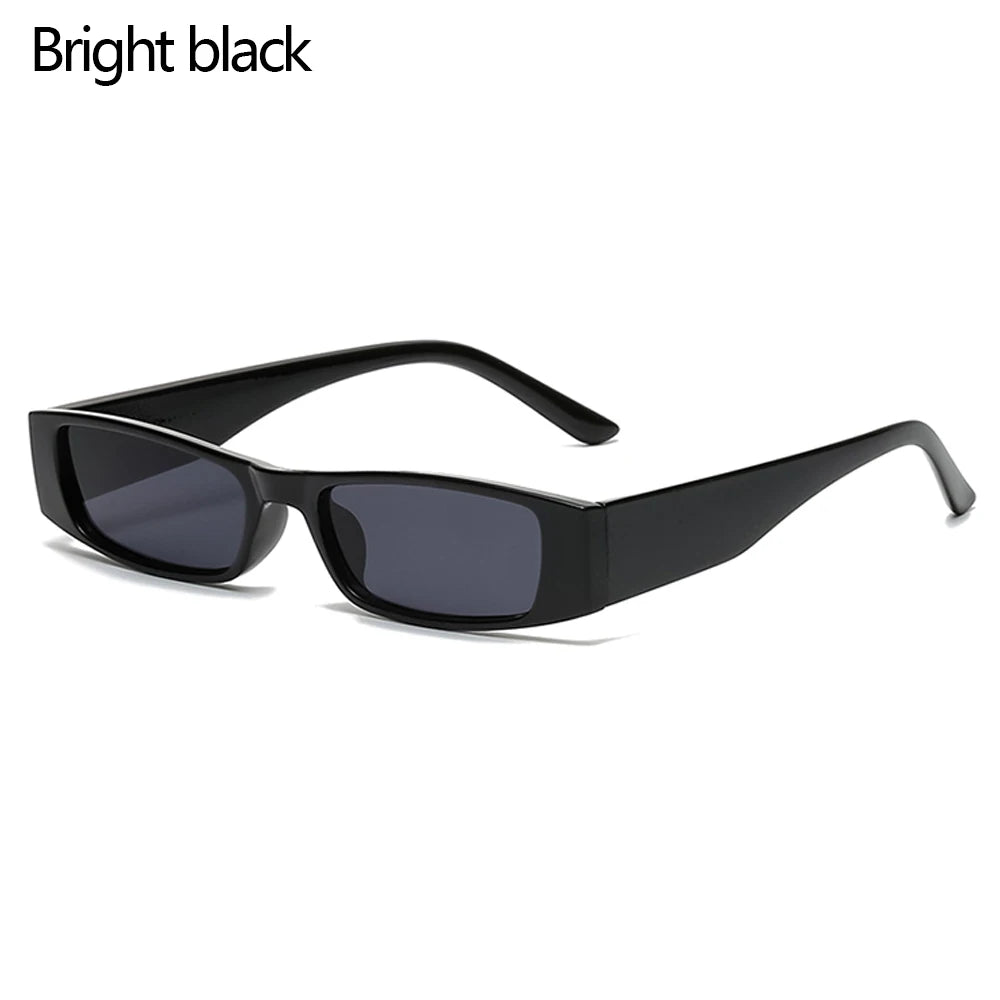 Vintage Rectangle Narrow Sunglasses