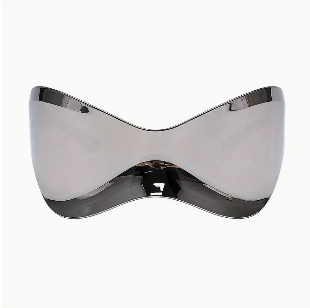 Oversized Futuristic Style Sunglasses