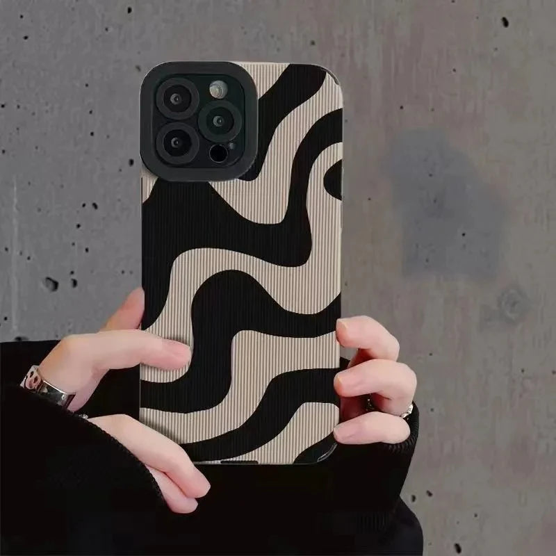 Zebra Stripe Print iPhone Case