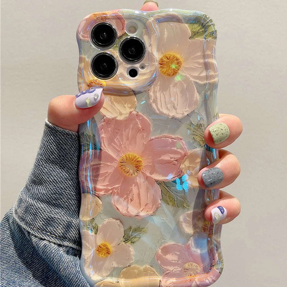Retro Oil Painting Print iPhone Case