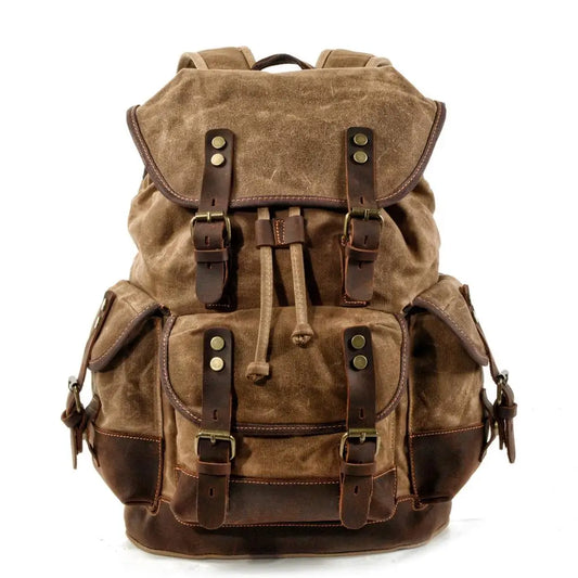 Vintage Style Canvas Large Backpack