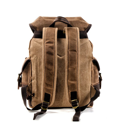 Vintage Style Canvas Large Backpack