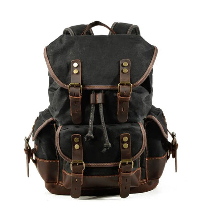 Vintage Style Canvas Large Backpack