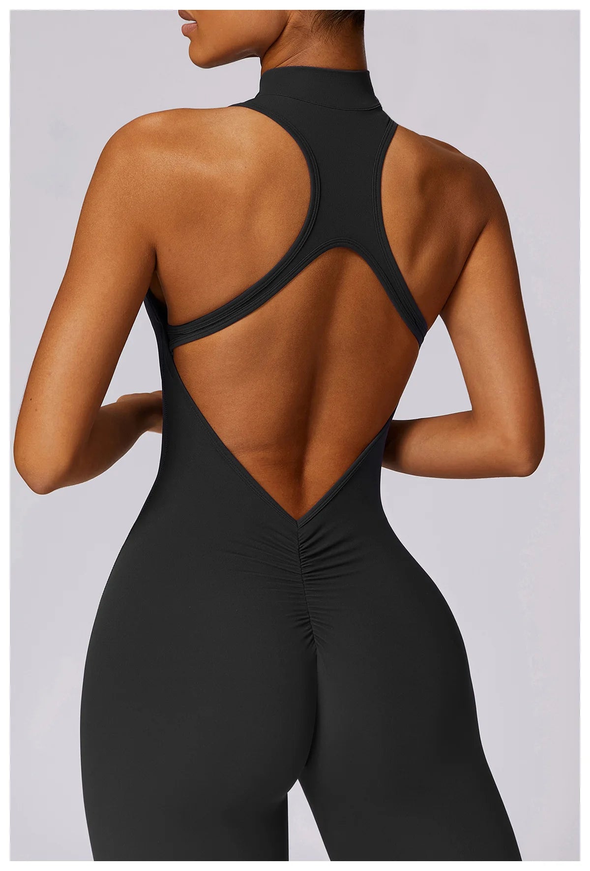 Backless One-piece Activewear Bodysuit