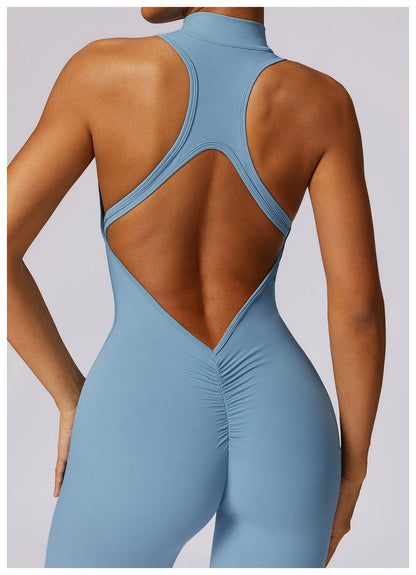 Backless One-piece Activewear Bodysuit