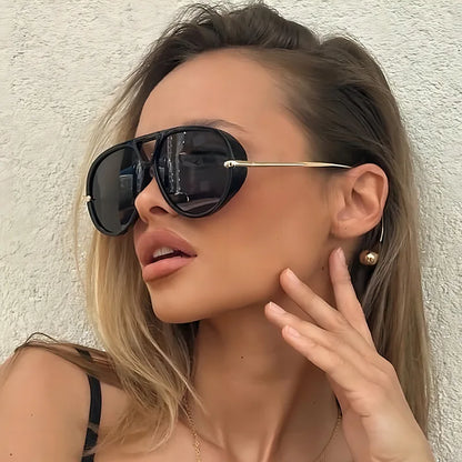 Oversized Vintage Style Pilot Sunglasses