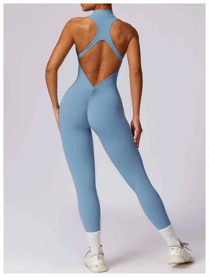 Backless One-piece Activewear Bodysuit