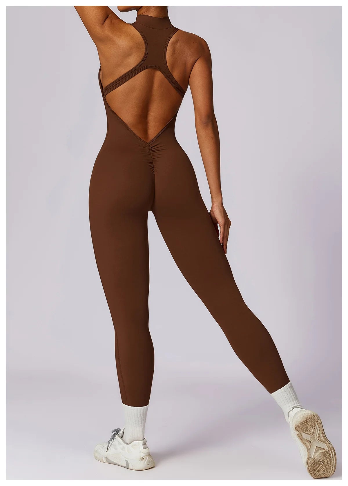 Backless One-piece Activewear Bodysuit