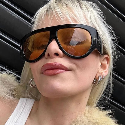 Vintage Oval Designer Style Sunglasses