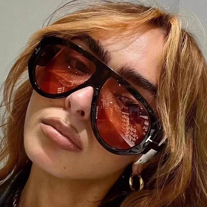 Vintage Oval Designer Style Sunglasses