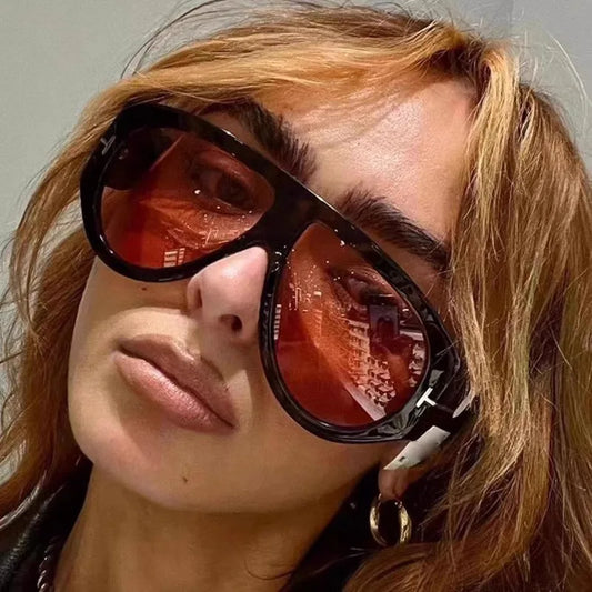 Vintage Oval Designer Style Sunglasses