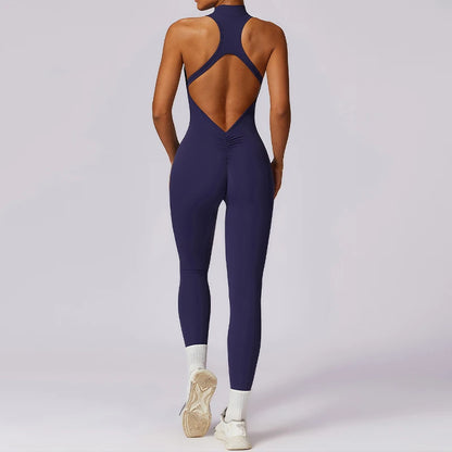 Backless One-piece Activewear Bodysuit