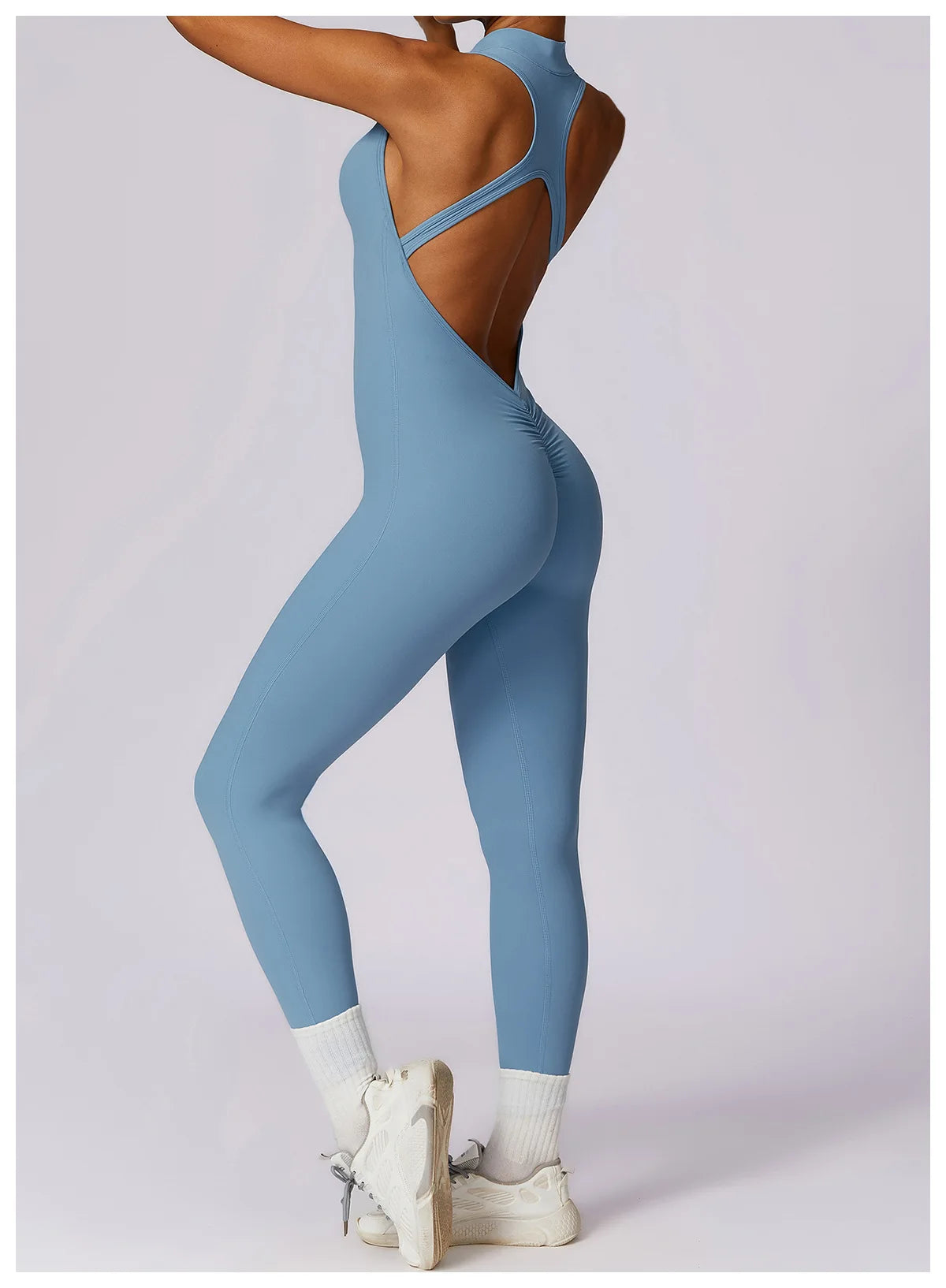 Backless One-piece Activewear Bodysuit