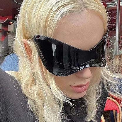 Oversized Futuristic Style Sunglasses