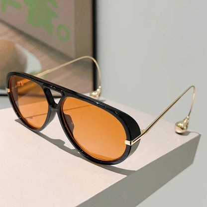 Oversized Vintage Style Pilot Sunglasses