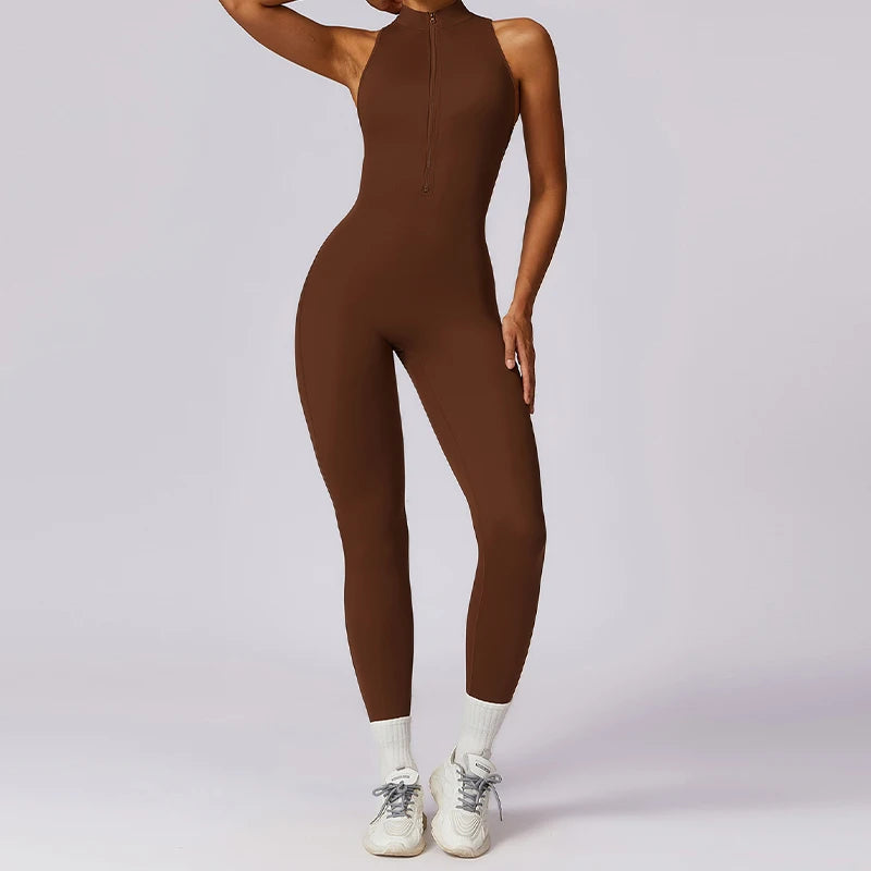 Backless One-piece Activewear Bodysuit